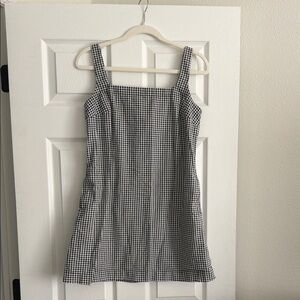 a new day Black and White Gingham Mini Dress